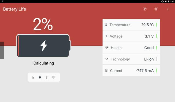 تطبيق “Next Battery” للأندرويد